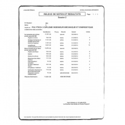 Academic transcript translation