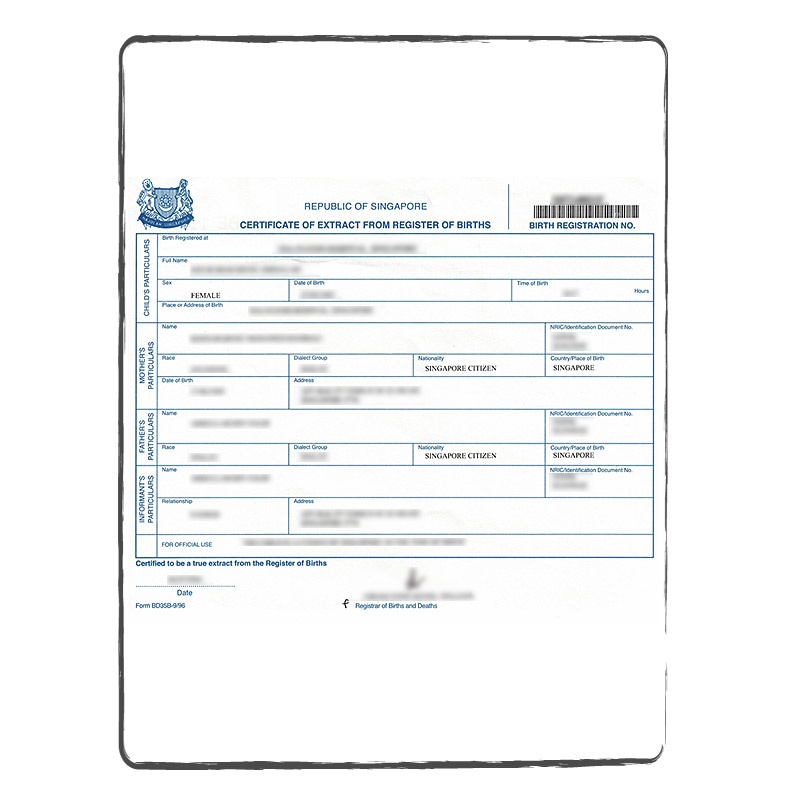 Birth Certificate translation services ACS