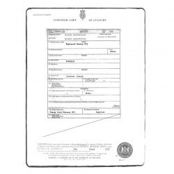certificate birth certified translation civil register