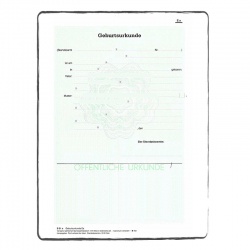 Birth certificate (short)