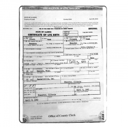 Birth certificate (short)