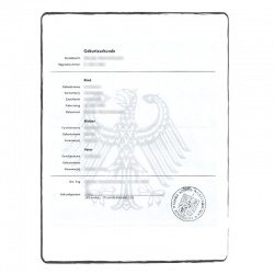 Birth certificate (short)