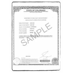 Divorce certificate translation