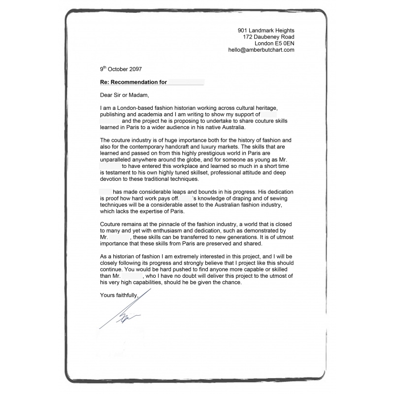 Letter of recommendation translation services | ACSTraduction